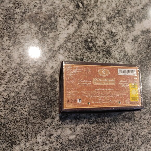 Gentlemen's Sandalwood Scented Soap. Made in Tuscany - Italy - Large bar - 300g - Picture 13 of 15